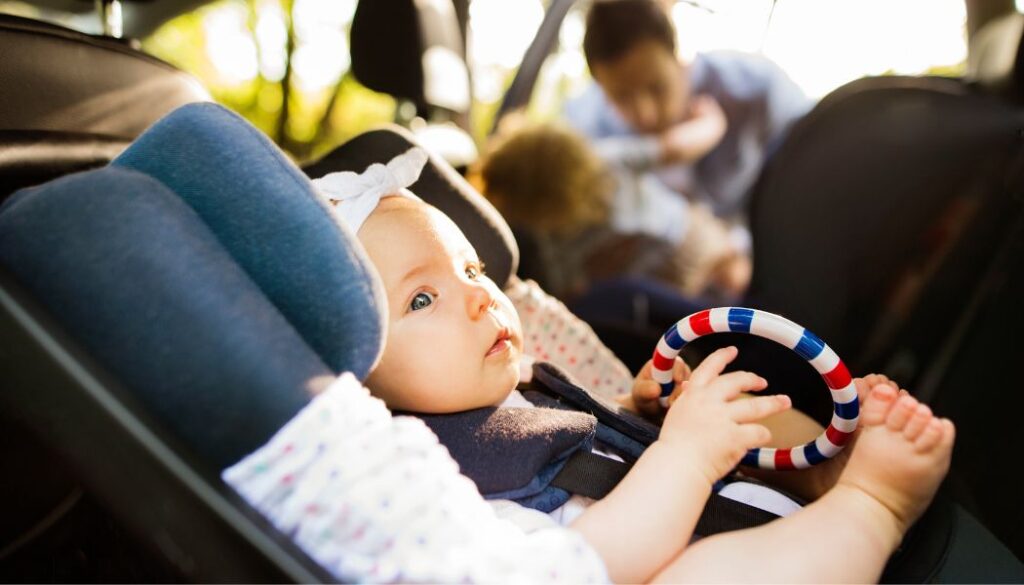 baby in a car