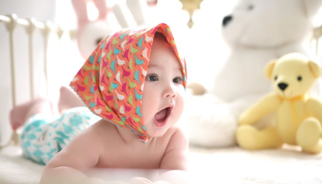 baby in summer