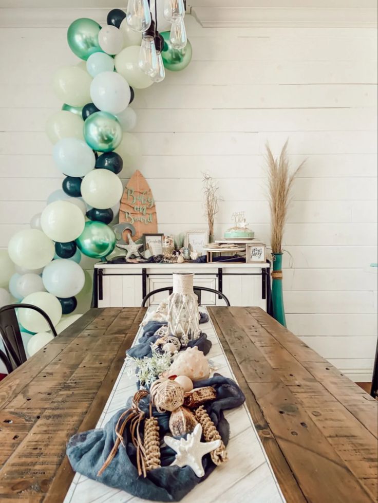 beach baby shower backdrop ideas