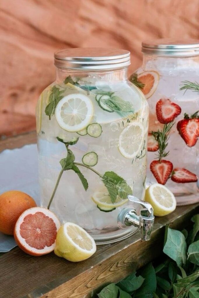 fruit-infused water