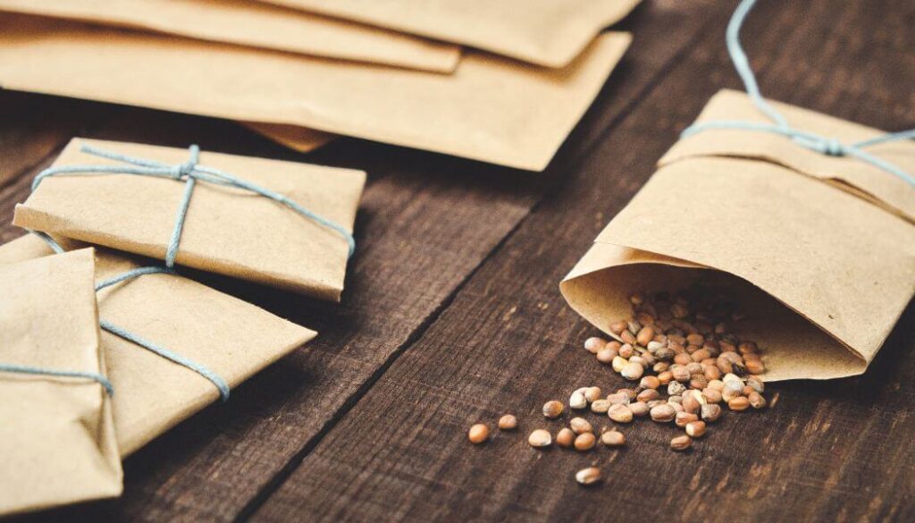 farmers market seed packet station baby shower gift ideas
