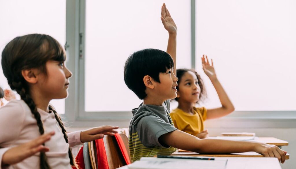 kids in a classroom