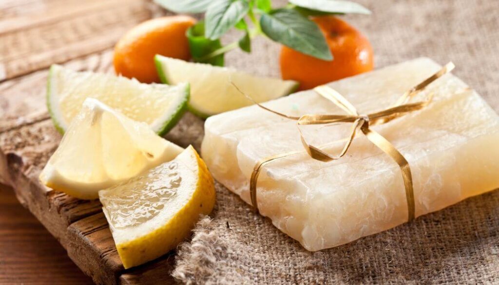 lemon beauty soap