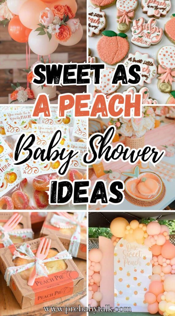 sweet as a peach baby shower ideas