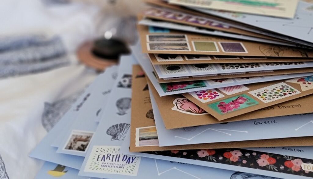 romantic stack of letters
