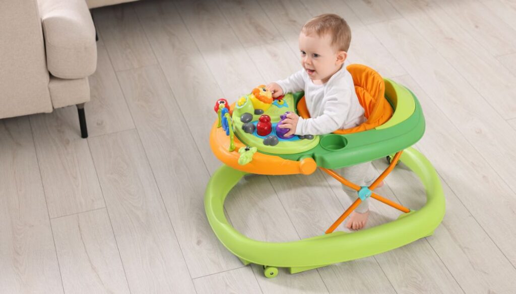 baby in a baby walker