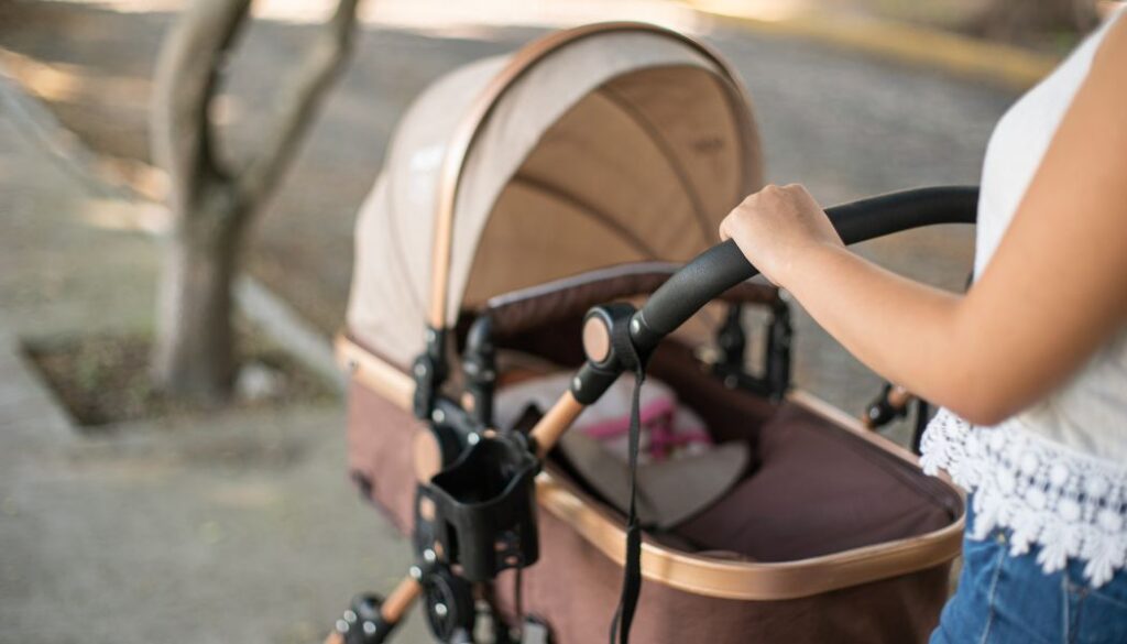baby in a stroller