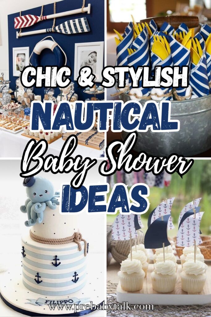 chic & stylish nautical baby shower ideas