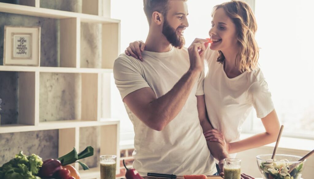 couple cooking