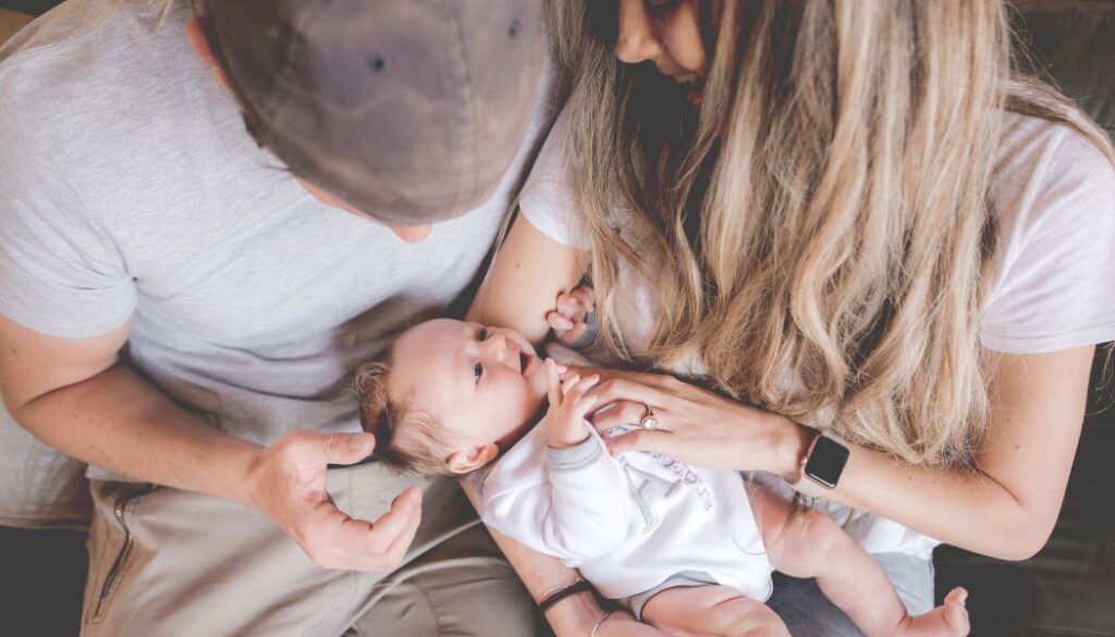 couple with a newborn