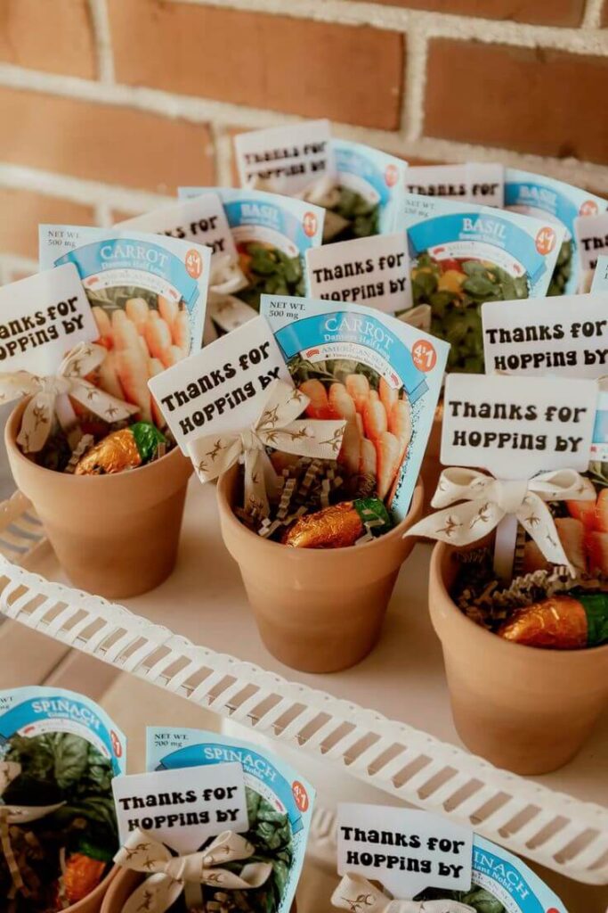 farmhouse baby shower party favor idea
