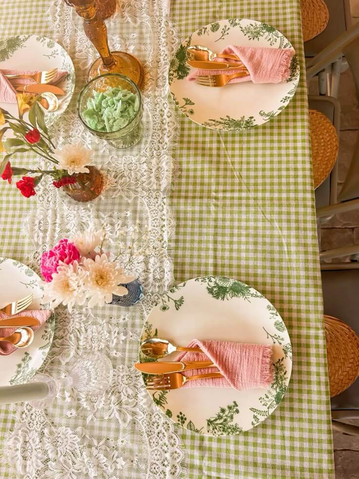rustic picnic table set ideas